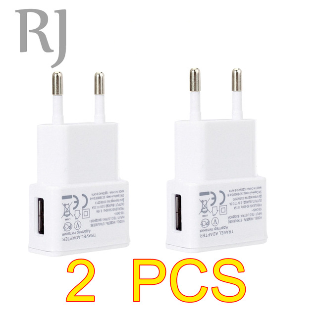 2PCS/lot 5V 2A Travel Convenient EU Plug Wall USB Charger Adapter For Samsung galaxy S5 S4 S6 note 3